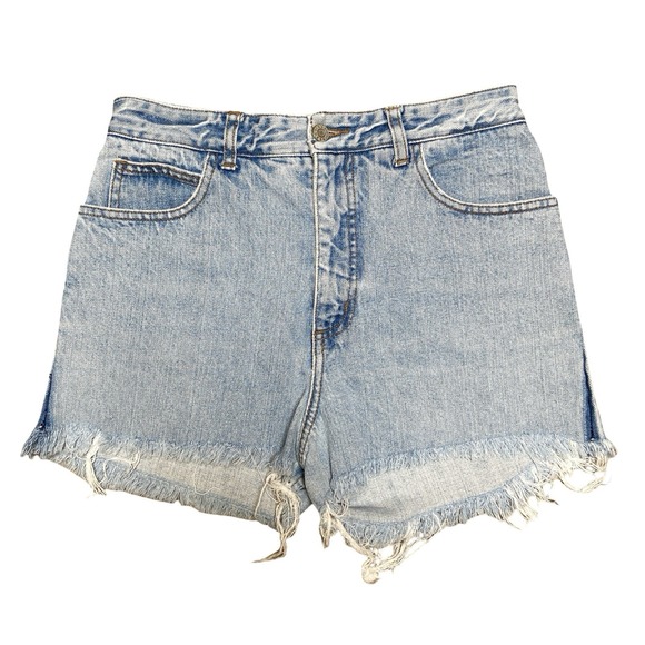 Guess Pants - VTG 90s Guess Women's Cut Off Denim Shorts 29 in Waist Blue Distressed USA